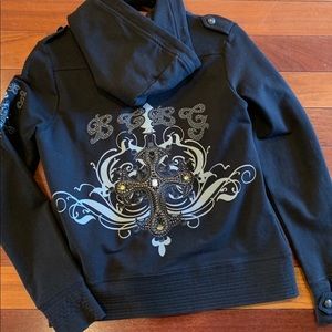 BCBG EUC zipper hoodie